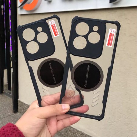 Protector Acrílico Transparente con Metal para Tecno